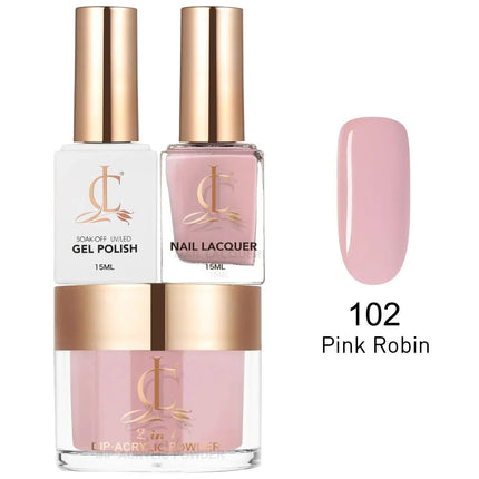 Cllam Matching 3in1 - CL102 PINK ROBIN - TTT Nails Supply