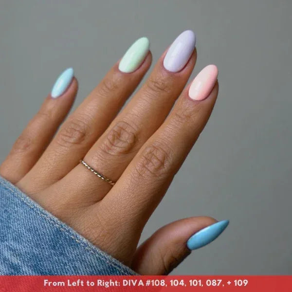 DND DIVA Duo Matching Color - #104 Peppermint Marshmallow - TTT Nails Supply