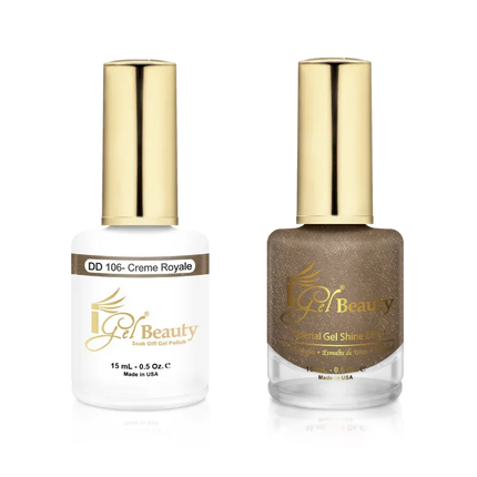 iGel Matching Duo Gel Polish 0.5oz - #106 Creme Royale - TTT Nails Supply