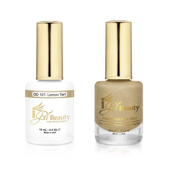 iGel Matching Duo Gel Polish 0.5oz - #107 Lemon Tart - TTT Nails Supply