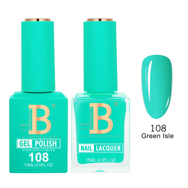 Billionaire Imperial Duo Matching – #101 - 150 Gel Polish + Lacquer (0.5oz / 15ml)