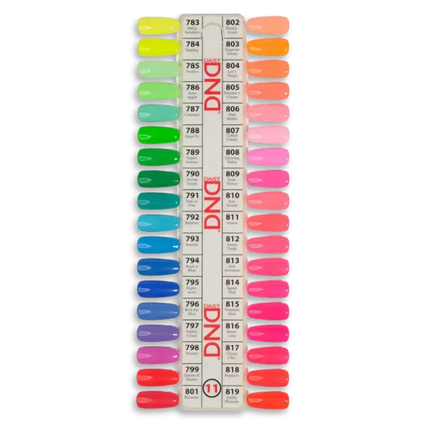 DND Swatch #11 - Thrill Ride Collection 36 colors (#783 - #819) - TTT Nails Supply