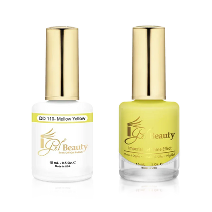 iGel Matching Duo Gel Polish 0.5oz - #110 Mellow Yellow - TTT Nails Supply