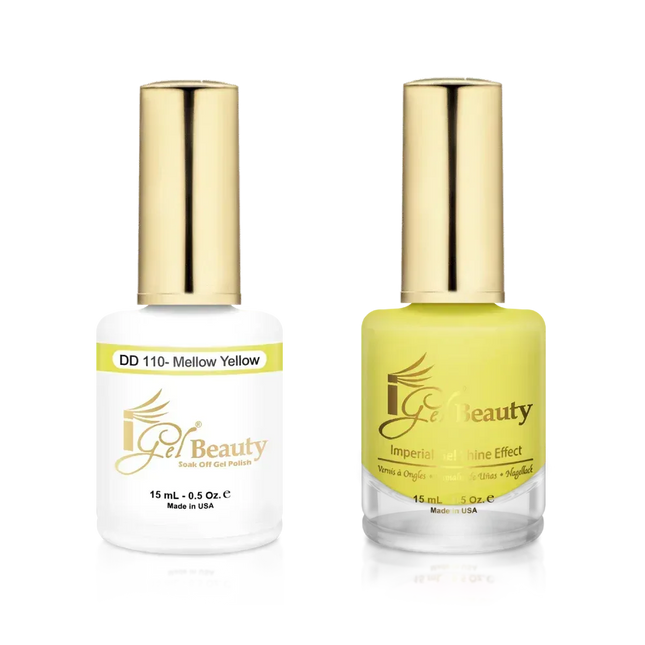 iGel Matching Duo Gel Polish 0.5oz - #110 Mellow Yellow - TTT Nails Supply
