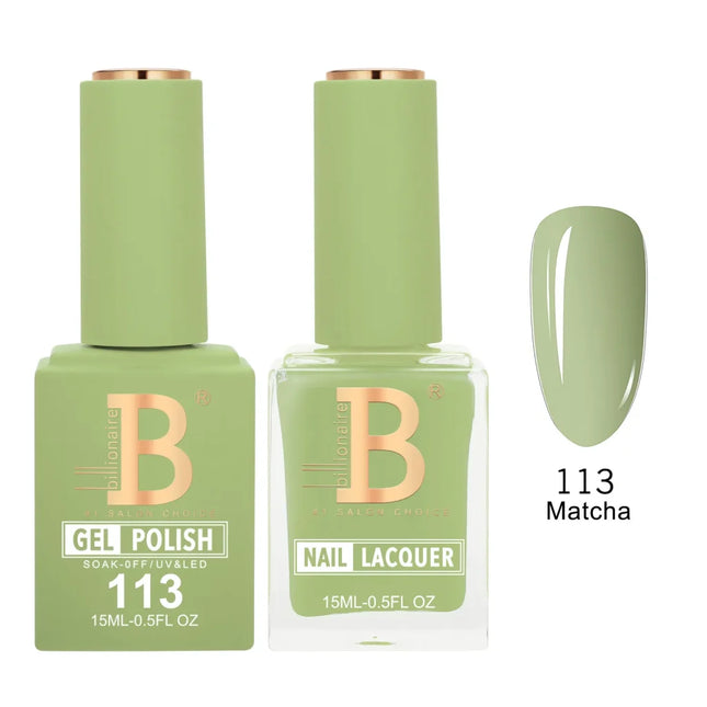 Billionaire Imperial Duo Matching – #101 - 150 Gel Polish + Lacquer (0.5oz / 15ml)