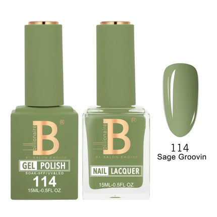 Billionaire Imperial Duo Matching – #101 - 150 Gel Polish + Lacquer (0.5oz / 15ml)