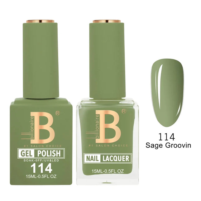 Billionaire Imperial Duo Matching – #101 - 150 Gel Polish + Lacquer (0.5oz / 15ml)
