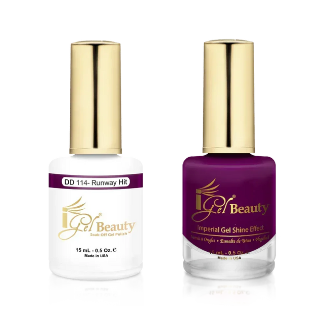 iGel Matching Duo Gel Polish 0.5oz - #114 Runway Hit - TTT Nails Supply
