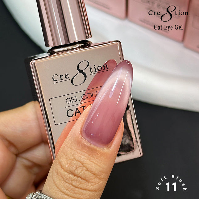 Cre8tion Cat Eye Soft Blush Kit - 12 Colors Set