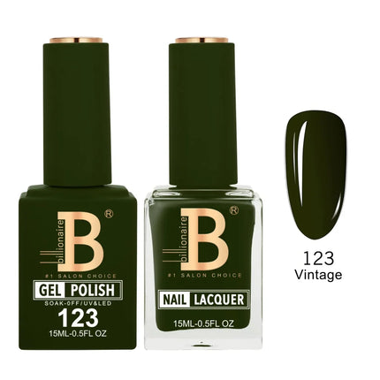 Billionaire Imperial Duo Matching – #101 - 150 Gel Polish + Lacquer (0.5oz / 15ml)