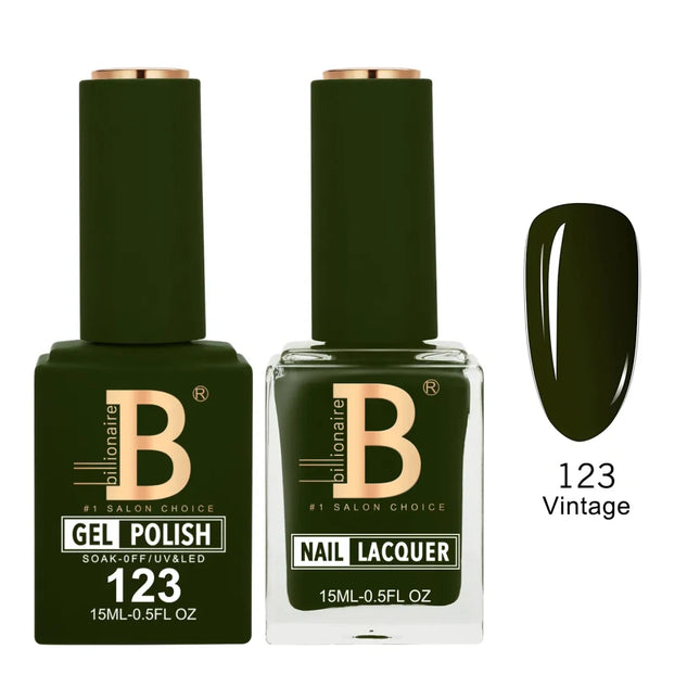 Billionaire Imperial Duo Matching – #101 - 150 Gel Polish + Lacquer (0.5oz / 15ml)