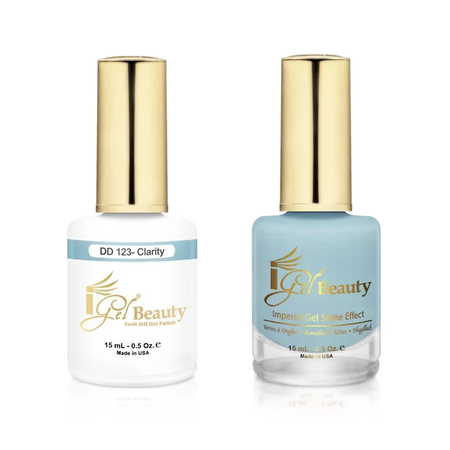 iGel Matching Duo Gel Polish 0.5oz - #123 Clarity - TTT Nails Supply