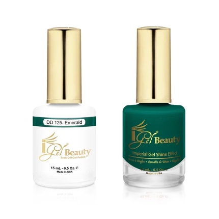 iGel Matching Duo Gel Polish 0.5oz - #125 Emerald - TTT Nails Supply