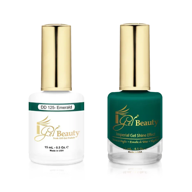 iGel Matching Duo Gel Polish 0.5oz - #125 Emerald - TTT Nails Supply