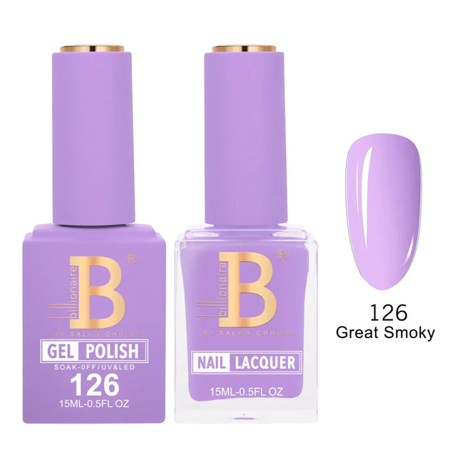 Billionaire Imperial Duo Matching – #101 - 150 Gel Polish + Lacquer (0.5oz / 15ml)