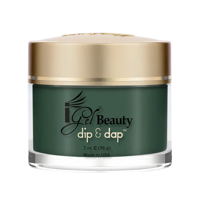 iGel Dip & Dap 2in1 Powder 2oz - #126 Pine Green - TTT Nails Supply