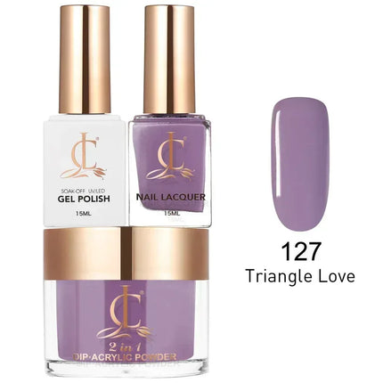 Cllam Matching 3in1 - CL127 TRIANGLE LOVE - TTT Nails Supply