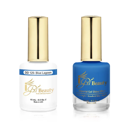 iGel Matching Duo Gel Polish 0.5oz - #129 Blue Lagoon - TTT Nails Supply