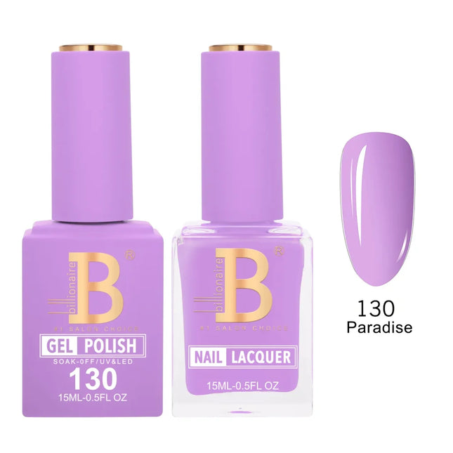 Billionaire Imperial Duo Matching – #101 - 150 Gel Polish + Lacquer (0.5oz / 15ml)