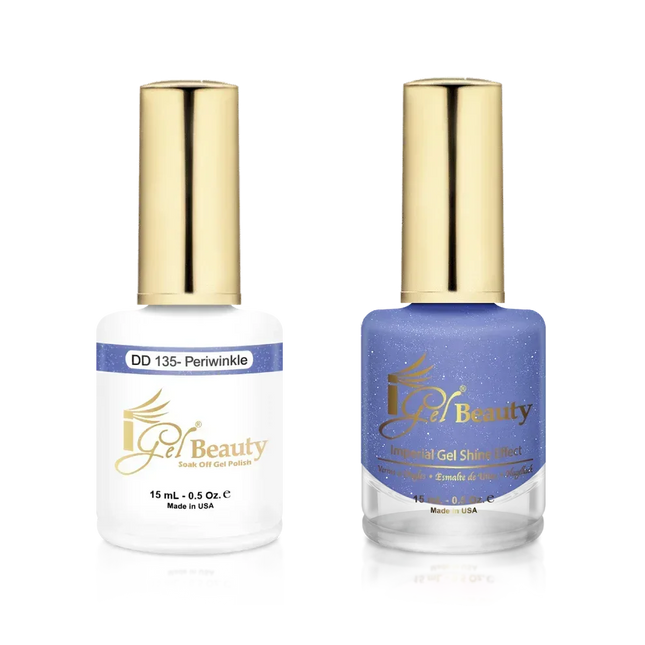iGel Matching Duo Gel Polish 0.5oz - #135 Periwinkle - TTT Nails Supply
