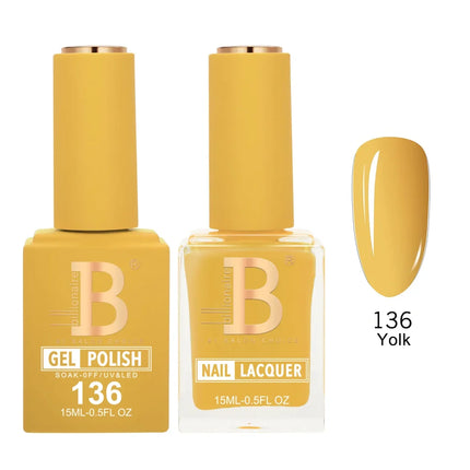 Billionaire Imperial Duo Matching – #101 - 150 Gel Polish + Lacquer (0.5oz / 15ml)