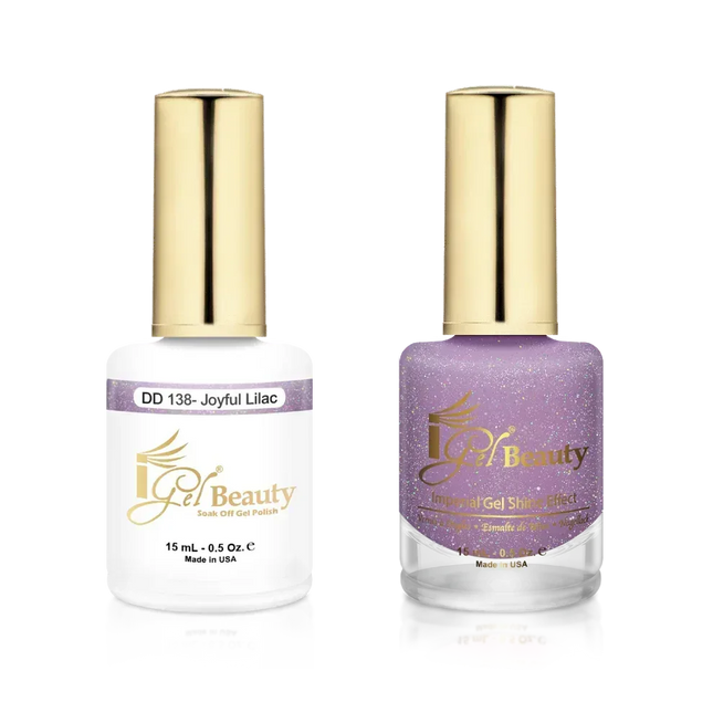 iGel Matching Duo Gel Polish 0.5oz - #138 Joyful Lilac - TTT Nails Supply