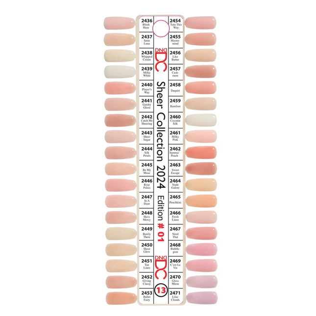 DC Duo Gel Polish Swatch #13 Sheer Collection