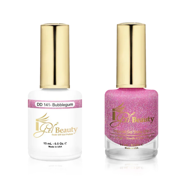 iGel Matching Duo Gel Polish 0.5oz - #141 Bubblegum - TTT Nails Supply