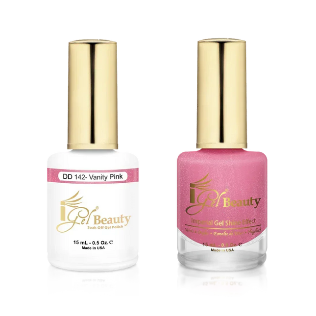 iGel Matching Duo Gel Polish 0.5oz - #142 Vanity Pink - TTT Nails Supply