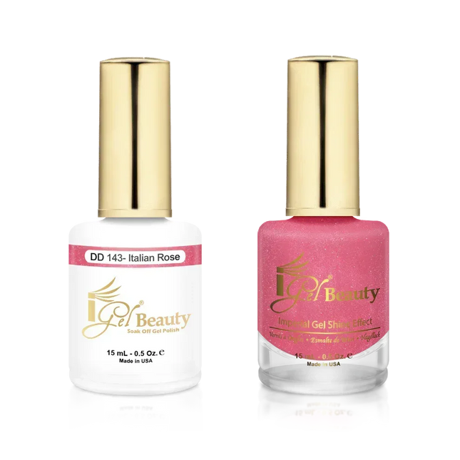 iGel Matching Duo Gel Polish 0.5oz - #143 Italian Rose - TTT Nails Supply