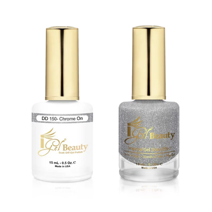 iGel Matching Duo Gel Polish 0.5oz - #150 Chrome on - TTT Nails Supply