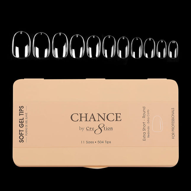 Chance - Round Soft Tips Box 600pcs (XS, S, M, L, XL)