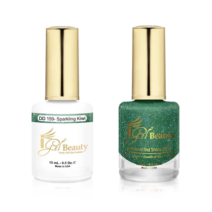 iGel Matching Duo Gel Polish 0.5oz - #159 Sparkling Kiwi - TTT Nails Supply
