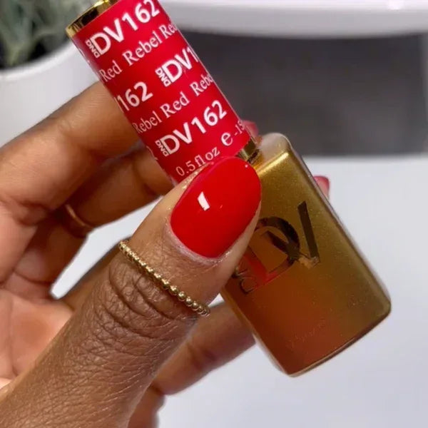 DND DIVA Duo Matching Color - #162 Rebel Red - TTT Nails Supply