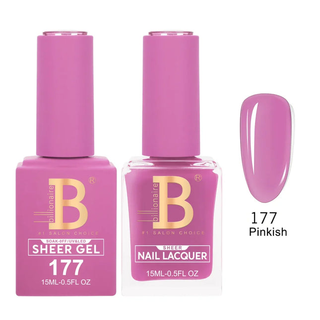 Billionaire Imperial Duo Matching – #150 - 200 Gel Polish + Lacquer (0.5oz / 15ml)