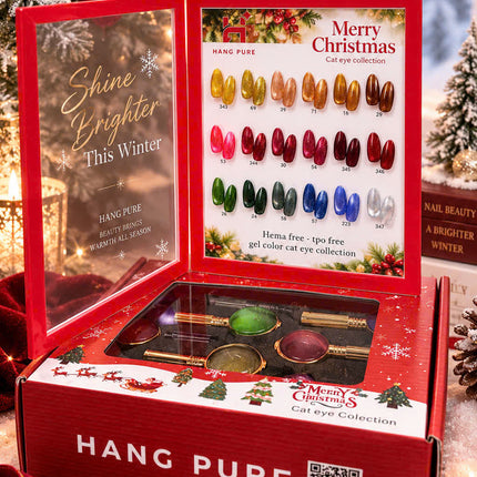 HANG - Merry Christmas Cat Eye Gel Polish - 18 Colors Set + FREE Display Box