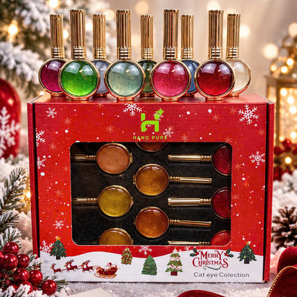 HANG - Merry Christmas Cat Eye Gel Polish - 18 Colors Set + FREE Display Box