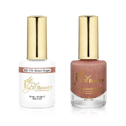 iGel Matching Duo Gel Polish 0.5oz - #179 Brown Sugar - TTT Nails Supply