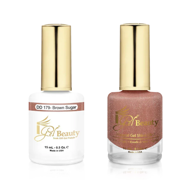 iGel Matching Duo Gel Polish 0.5oz - #179 Brown Sugar - TTT Nails Supply