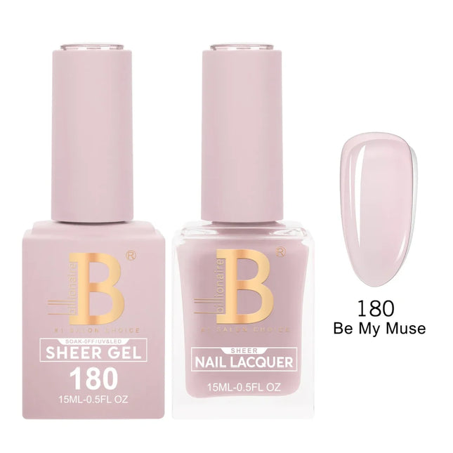 Billionaire Imperial Duo Matching – #150 - 200 Gel Polish + Lacquer (0.5oz / 15ml)