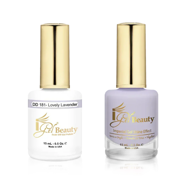 iGel Matching Duo Gel Polish 0.5oz - #181 Lovely Lavender - TTT Nails Supply
