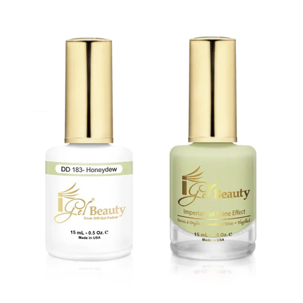 iGel Matching Duo Gel Polish 0.5oz - #183 Honeydew - TTT Nails Supply