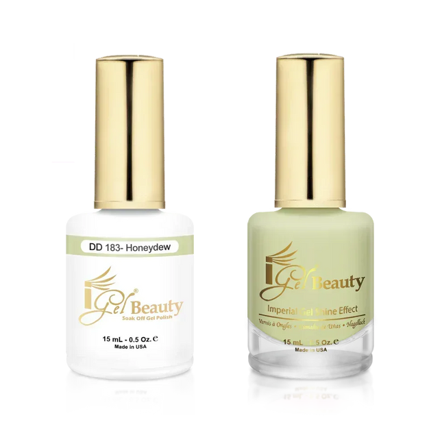 iGel Matching Duo Gel Polish 0.5oz - #183 Honeydew - TTT Nails Supply