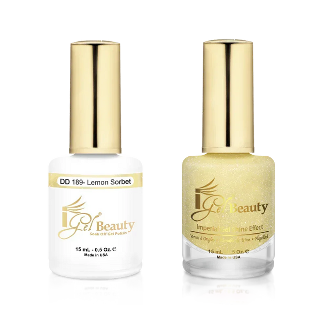 iGel Matching Duo Gel Polish 0.5oz - #189 Lemon Sorbet - TTT Nails Supply