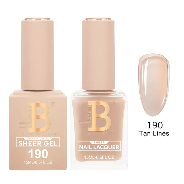 Billionaire Imperial Duo Matching – #150 - 200 Gel Polish + Lacquer (0.5oz / 15ml)
