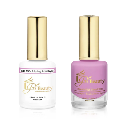 iGel Matching Duo Gel Polish 0.5oz - #195 Alluring Amethyst - TTT Nails Supply