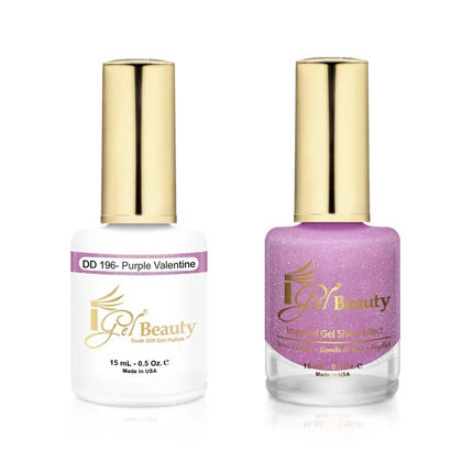 iGel Matching Duo Gel Polish 0.5oz - #196 Purple Valentine - TTT Nails Supply