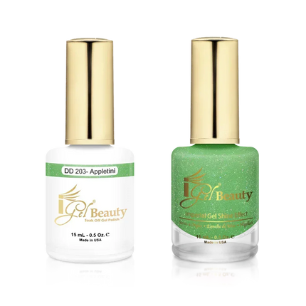iGel Matching Duo Gel Polish 0.5oz - #203 Appletini - TTT Nails Supply