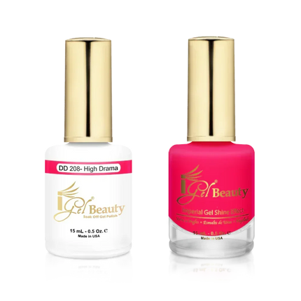 iGel Matching Duo Gel Polish 0.5oz - #208 High Drama - TTT Nails Supply