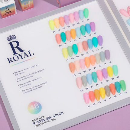Royal 2in1 PASTEL COLLECTION 48 Color / Free Color Book